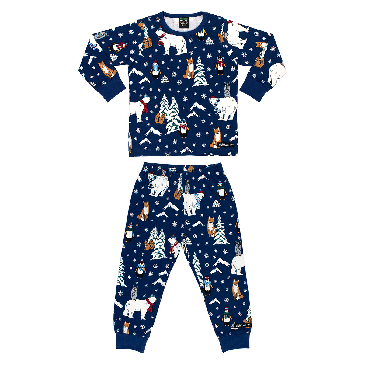 Villervalla Pyjamas Winter Animals Pacific