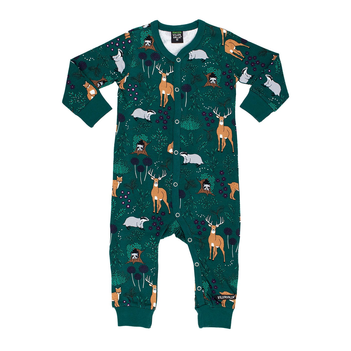 Winter Forest Long Sleeve Sleepsuit Cypress