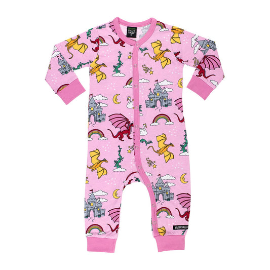 Dreamland Long Sleeve Sleepsuit Light Lily