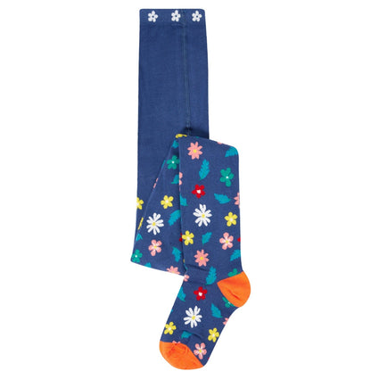 Norah Tights Navy/Flowers