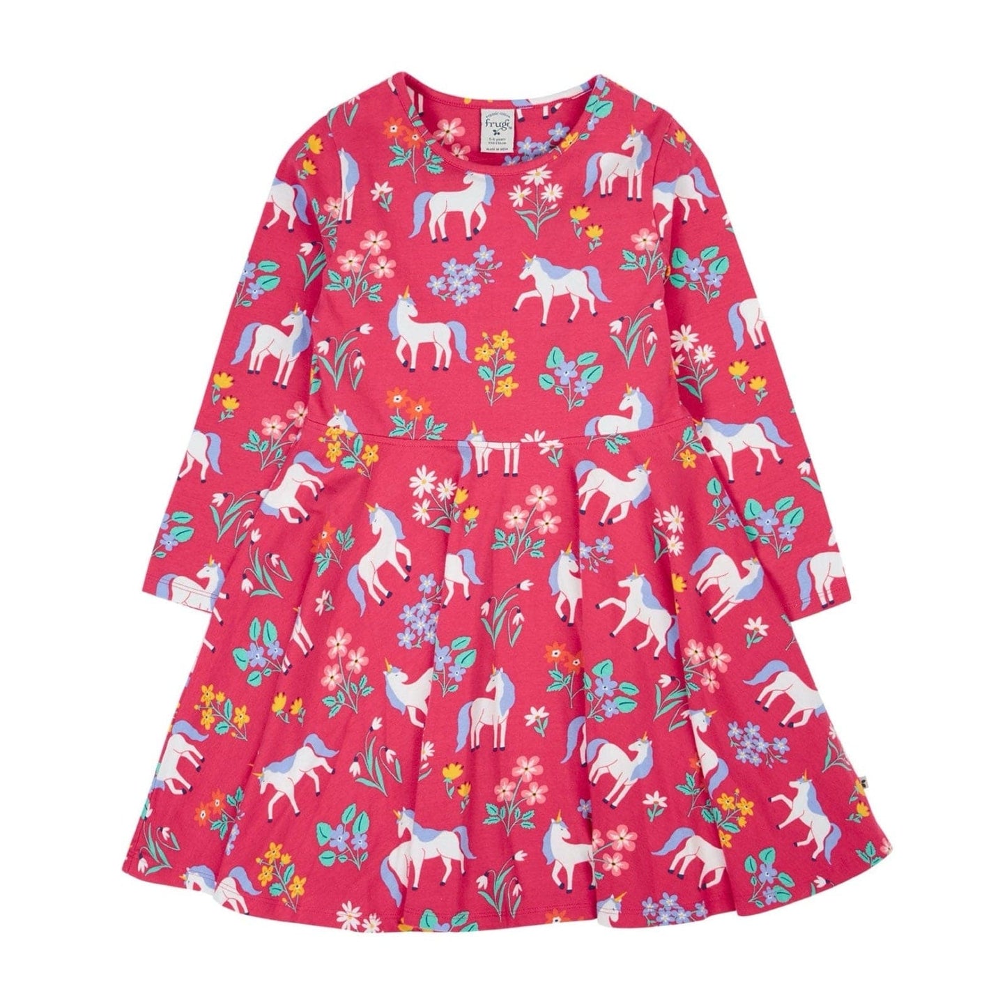 Sofia Skater Dress Rose Unicorn Floral