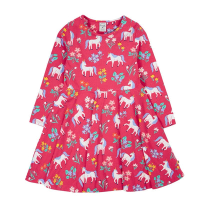 Sofia Skater Dress Rose Unicorn Floral