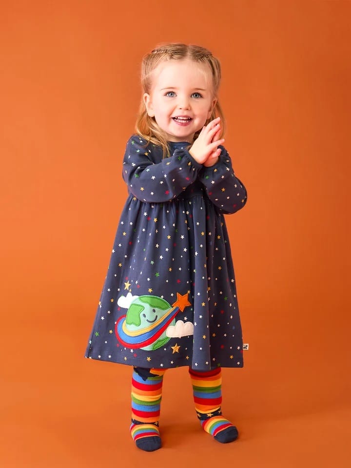 Dolcie Dress,Multi Stars/Earth