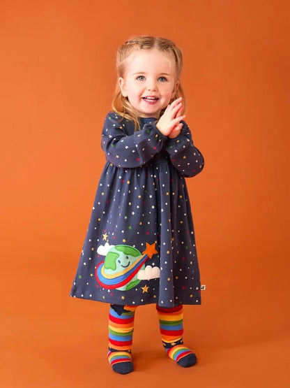 Dolcie Dress,Multi Stars/Earth