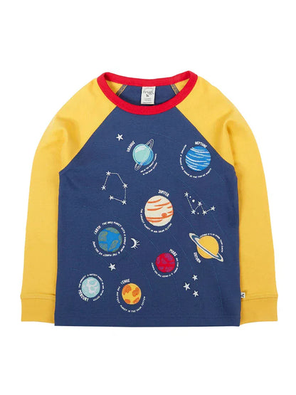 Jake Appliqué Top Navy Blue/Solar System