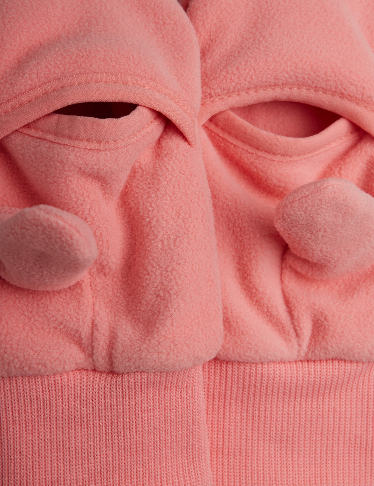 Mini Rodini Penguin Embroidered Microfleece Overlapping Mittens