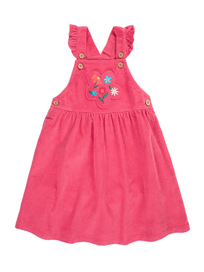 Isla Dungaree Dress Rose/Flowers