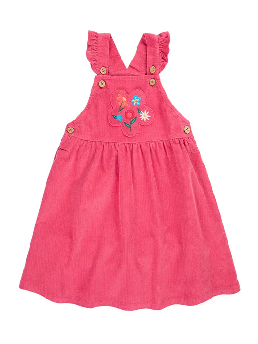 Isla Dungaree Dress Rose/Flowers