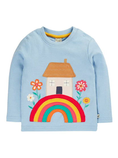 Adventure Appliqué Top Winter Sky/House
