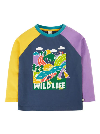 Horizon Raglan Top Navy Blue/Wildlife