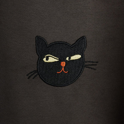 Cat And Rat Embroidered Sweatpants