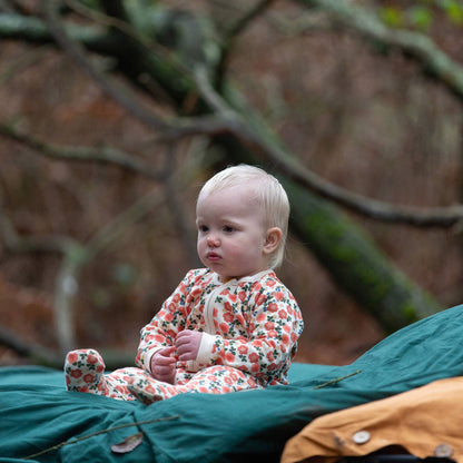 Petals Zip Organic Babygrow