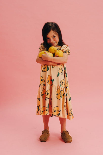 Lemon Puff Dress