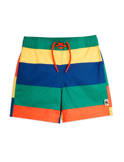 Stripe Woven Swim Shorts