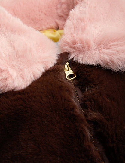 Fluffy Faux Fur Coat