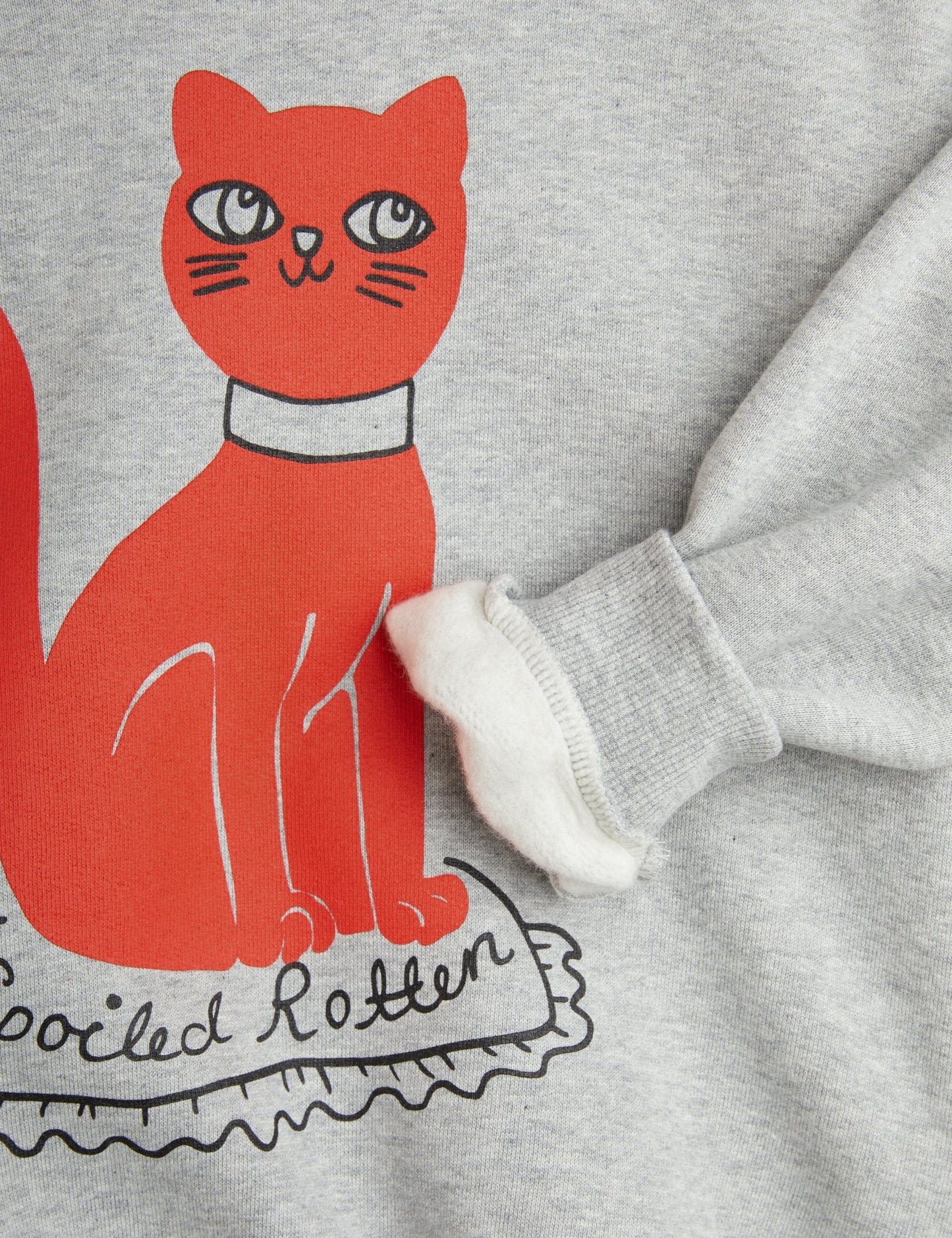 Cat Sweatshirt Grey