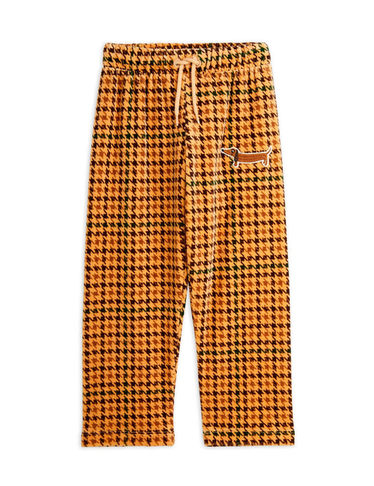 Dog Houndstooth Velour Pants [only 9-11 Years left]