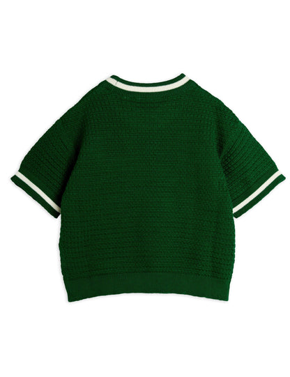 Lizard Patch Crochet Knit Tee