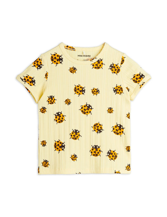 Ladybugs Short Sleeve Shirt Yellow