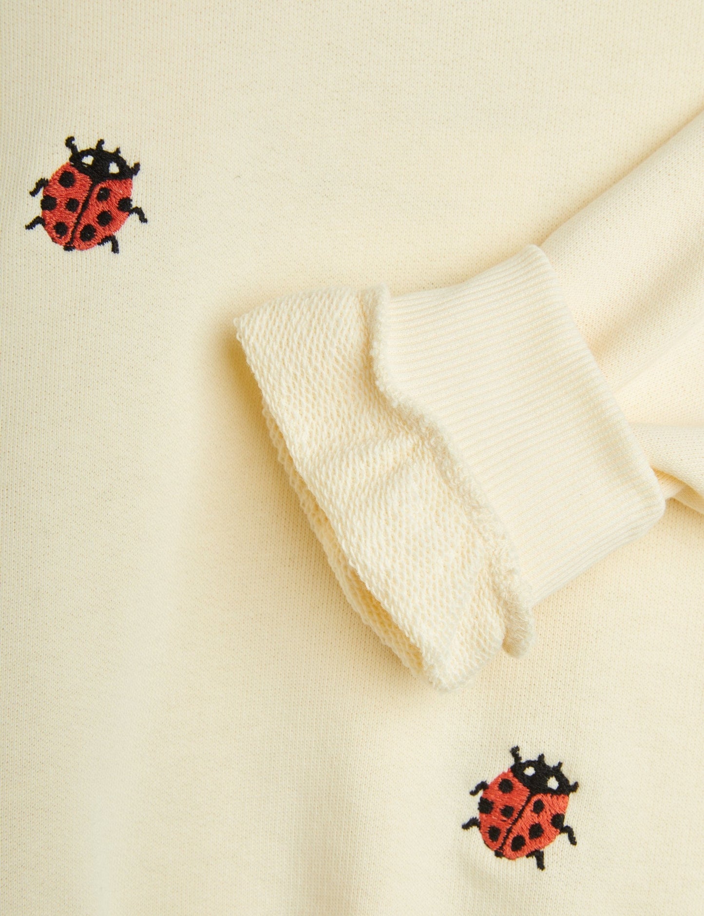 Ladybugs Embroidered Lace Sweatshirt