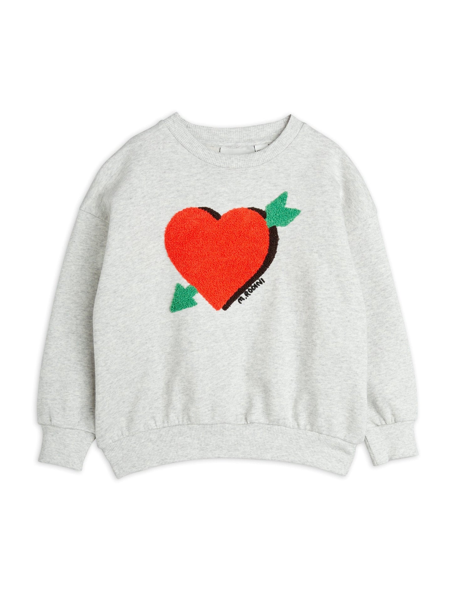 Arrowed Heart Chenille Sweatshirt