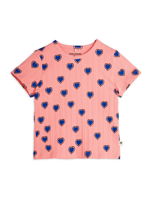 Outlined Hearts Short Sleeve Shirt