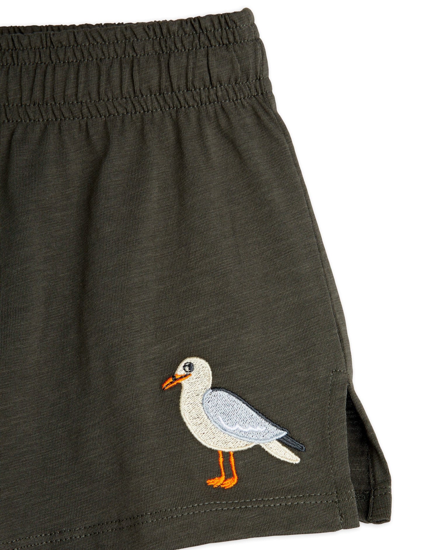 Seagull Embroidered Shorts