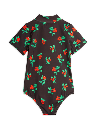 Lingonberries Short Sleeve Swimsuit