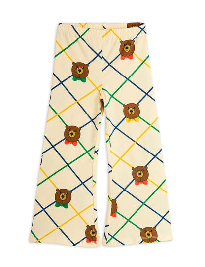 Bear Check Flared Trousers