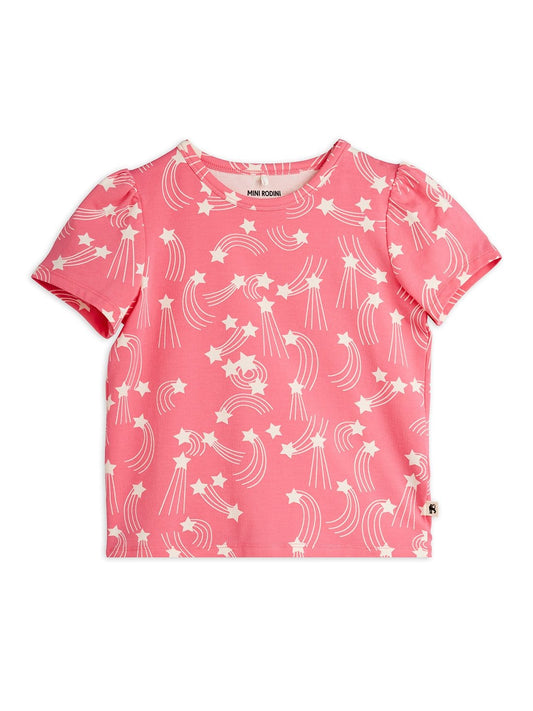 Starfall Puff Sleeve Short Sleeve Top