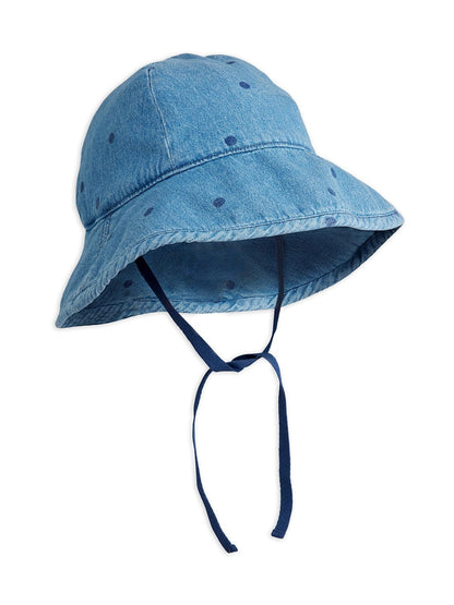 Denim Dots Sun Hat