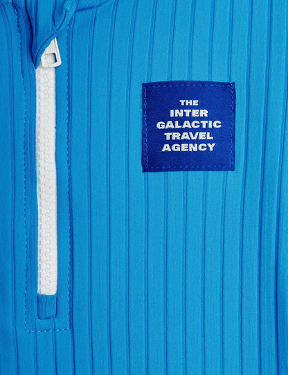 Travel Agency Patch Collar Swimsuit