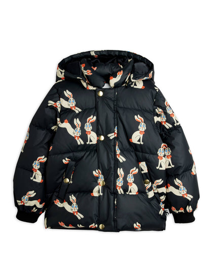 Mini Rodini Rabbits Hooded Puffer Jacket