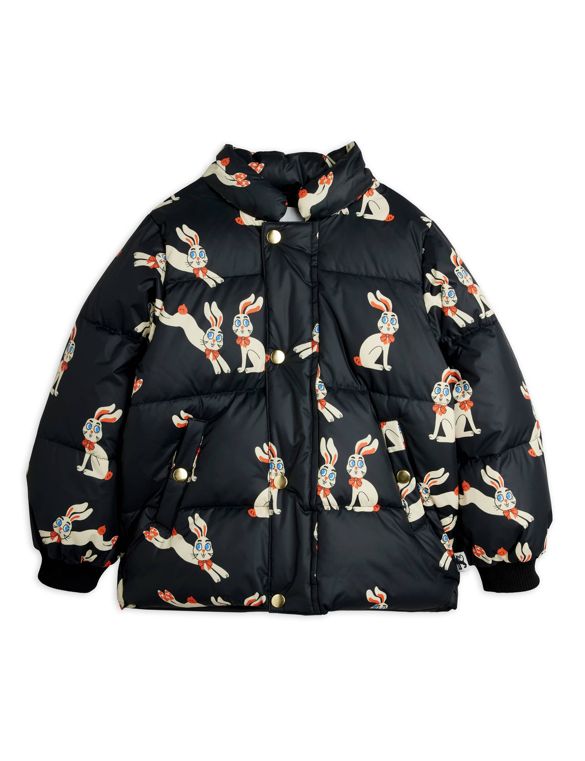 Mini Rodini Rabbits Hooded Puffer Jacket