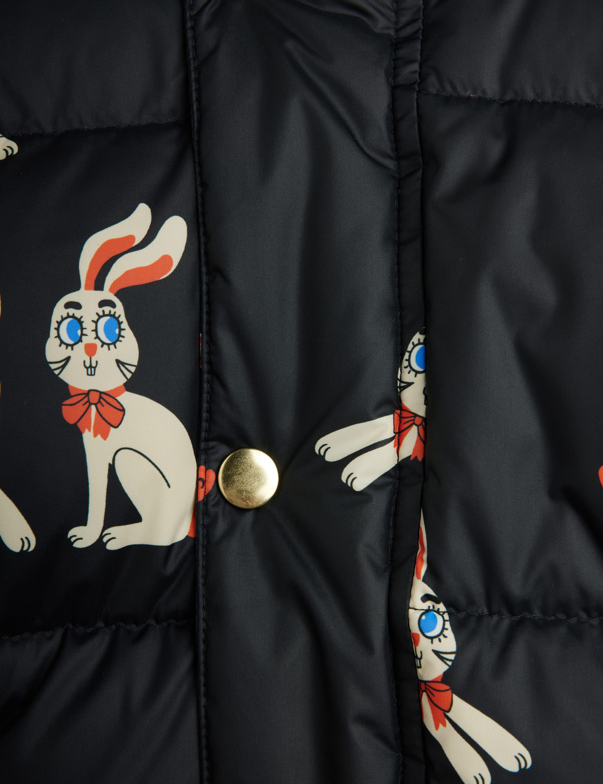 Mini Rodini Rabbits Hooded Puffer Jacket