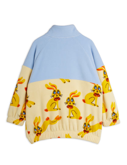 Mini Rodini Rabbits Fleece Halfzip Sweater
