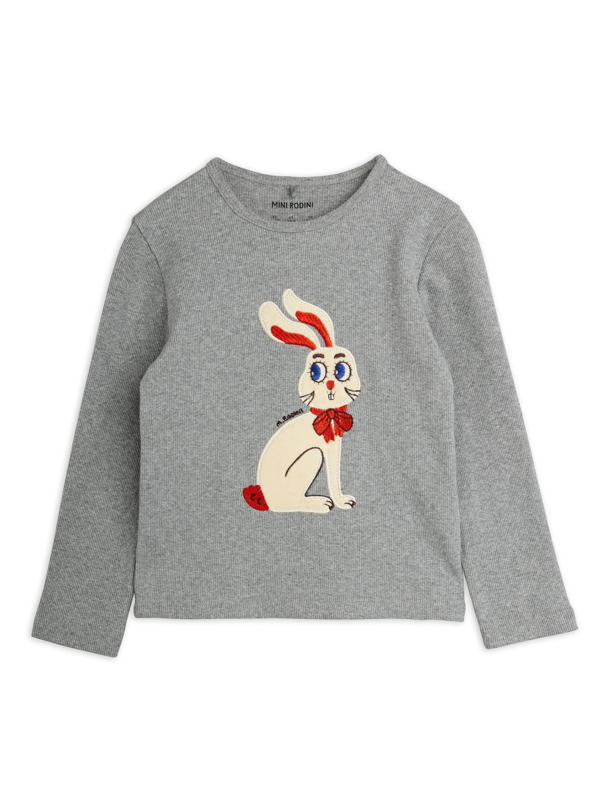 Mini Rodini Rabbit Application Long Sleeve Top