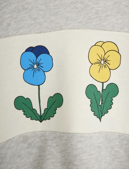 Violas Panel Sweatshirt Grey Melange
