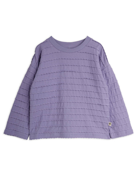 Textured Frill Long Sleeve Shirt