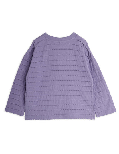Textured Frill Long Sleeve Shirt