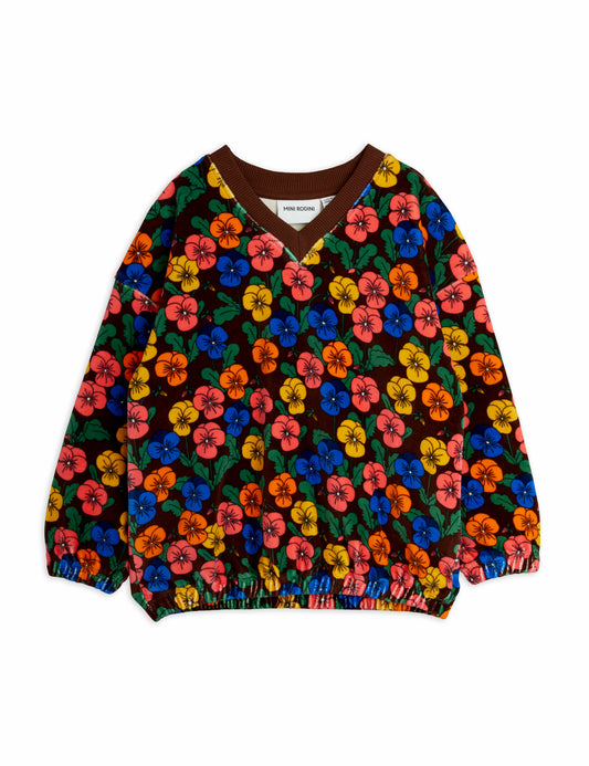 Mini Rodini Violas Velour Sweatshirt