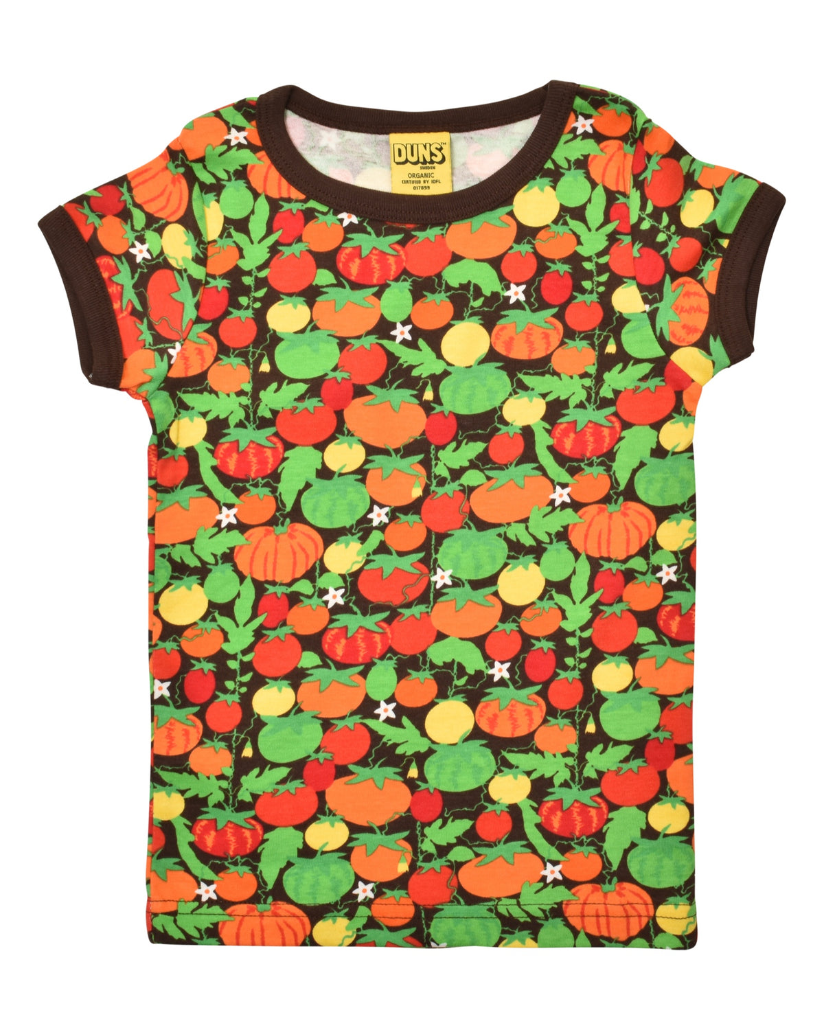DUNS Tomatoes Short Sleeve Shirt Dark Brown