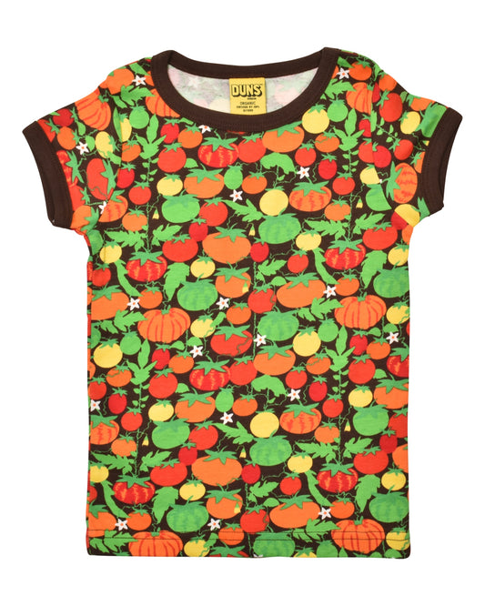 DUNS Tomatoes Short Sleeve Shirt Dark Brown