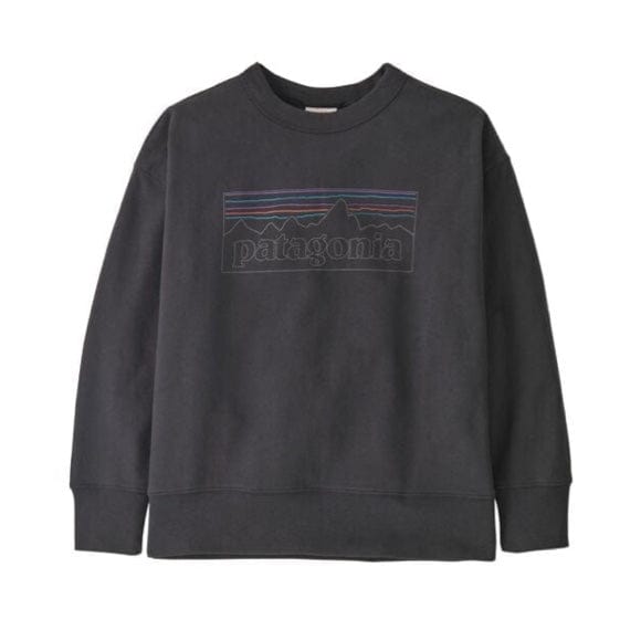 Kids' Crewneck Sweatshirt P-6 Outline: Ink Black