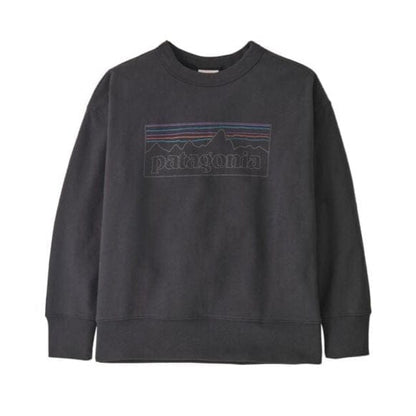Kids' Crewneck Sweatshirt P-6 Outline: Ink Black