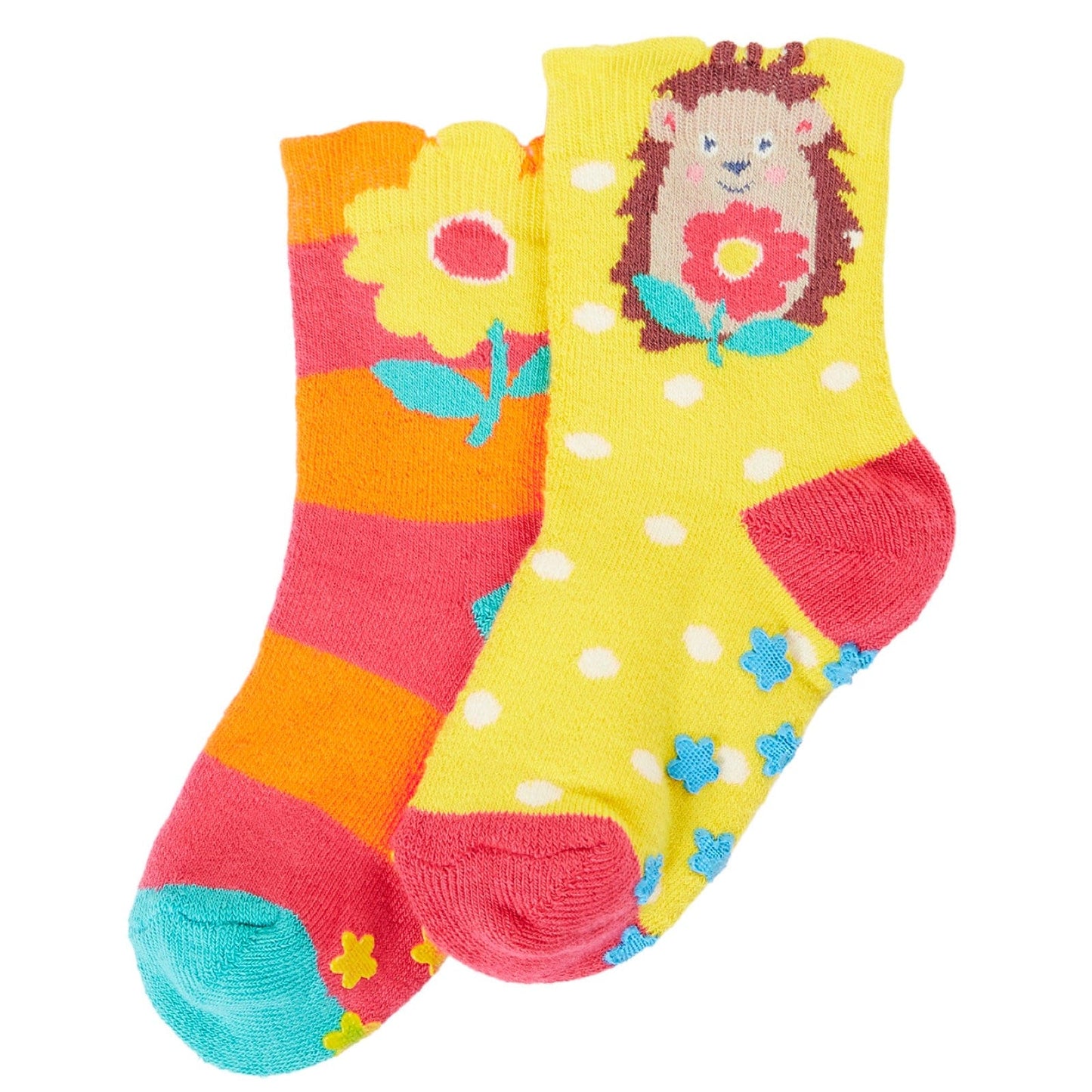 Grippy Socks 2 Pack Hedgehog Multipack