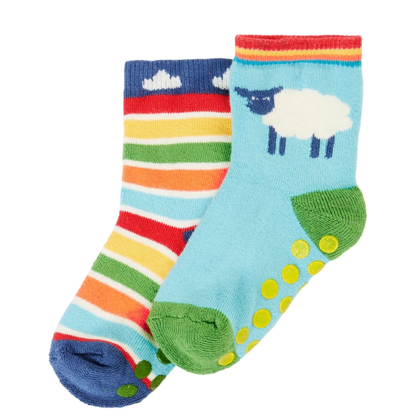 Grippy Socks 2 Pack Happy Farm