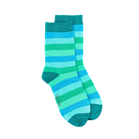 Bamboo Ocean Stripe Sock