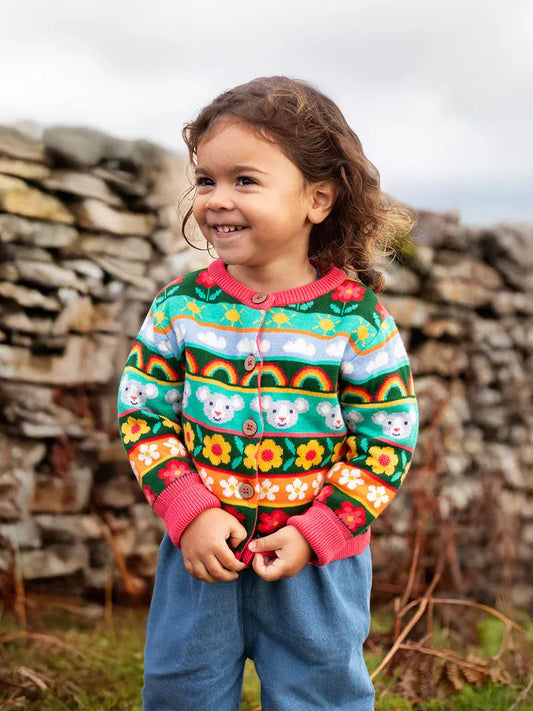 Robyn Fairisle Cardigan Mouse Fair Isle