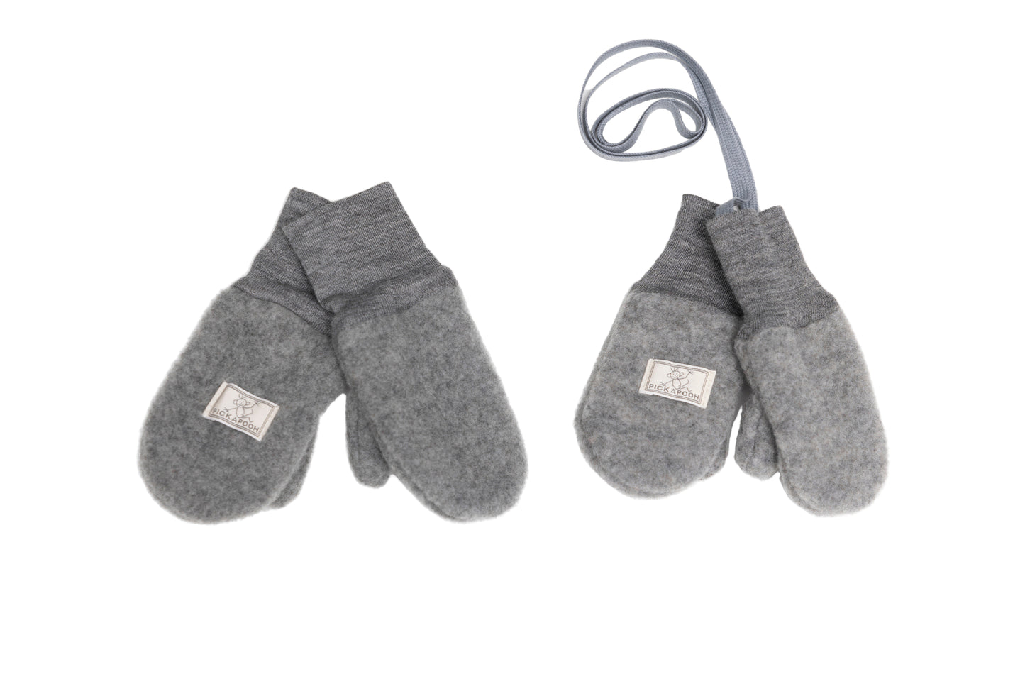 Pickapooh Merino Fleece Mitten Grey